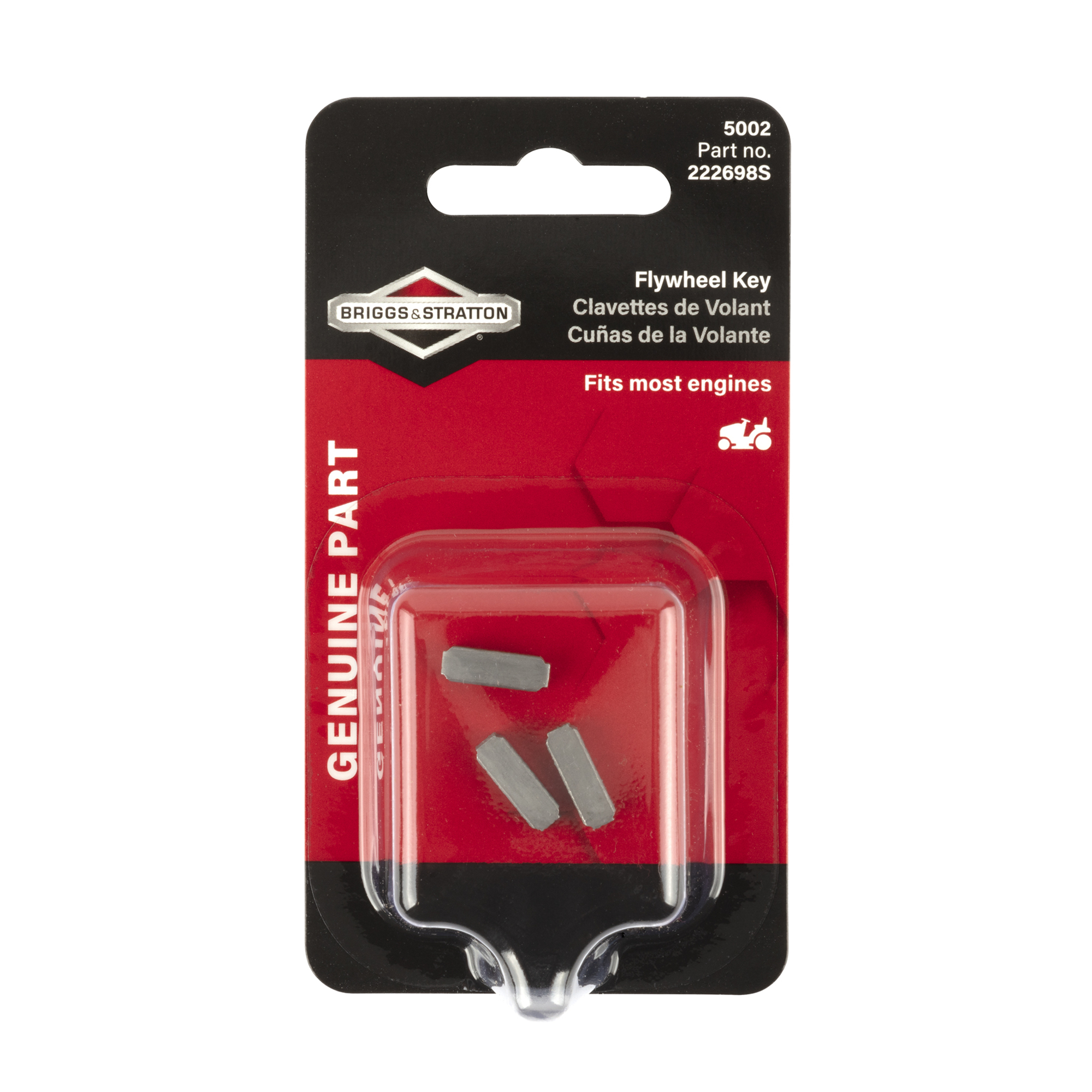 Briggs & Stratton Flywheel Keys, 3-Pack, Model# 5002K
